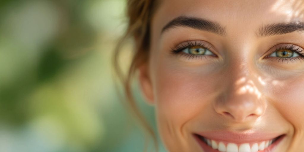 Person with glowing skin after workout, looking refreshed.